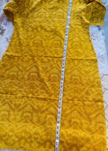 Collar Neck Kurta With Mirror Work