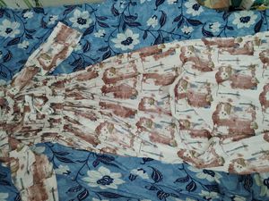 Vintage Patterned Midi Dress
