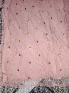 Light pink full suit with dupatta