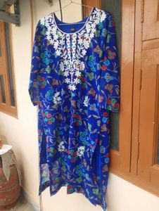Embroidered floral georgette kurta 💕