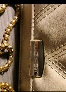 Lino Perros Beige Quilted Handbag