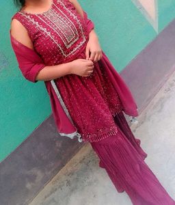 Festive Wear Sharara Suit Set
