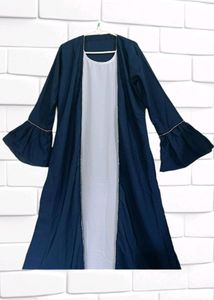 Elegant Navy Blue Abaya
