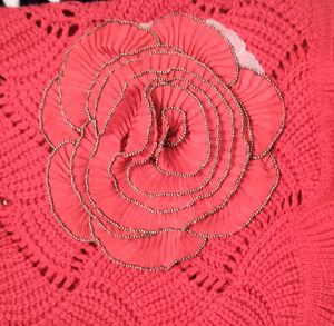 Red Knitted Sleeveless Top