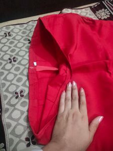 Red Fitted Skirt