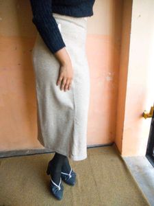 😀Stylish Beige Knit Skirt⭐