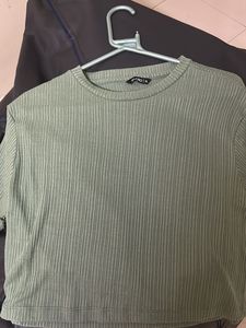 Beautiful Sea Green Colour Crop Top