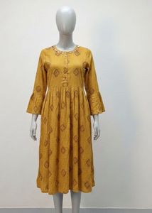Ethnic Yellow Dress
