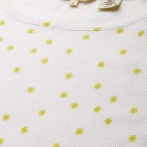 Levi&#39;s White &amp; Yellow Floral Short Sleeve Tshirt