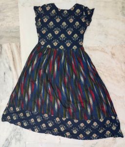 Hosh Live Fashion Women Blue Printed Ethnic Gown