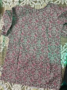 Floral Print Tunic Kurta