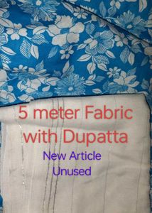 Suit and Bottom Floral Cotton Fabric 5 meter with