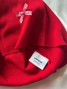 Savana Pinterest Red Bow Top