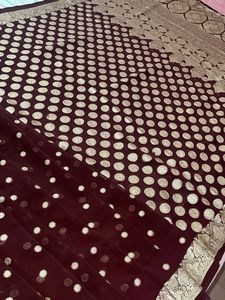 Designer Coffee Brown Beautiful Saree