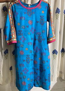 Floral printed cotton Kurta