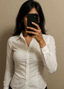 New Look Off White Button-Down Shirt