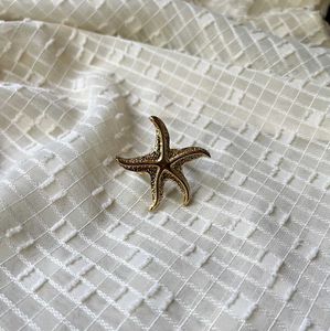 Gold Plated Starfish Ring