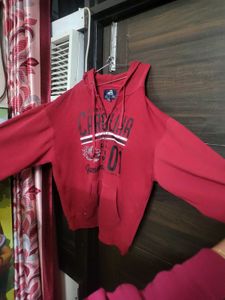 Reddish Maroon Sweat Shirt