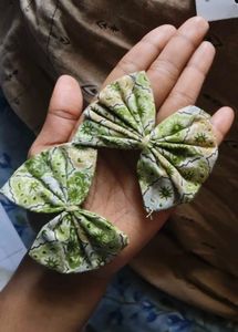 Floral Bow Hair Clip