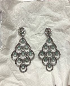 American Diamond Mint Earrings