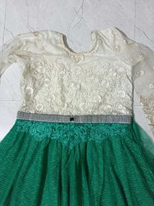 Elegant Green Ethnic Gown