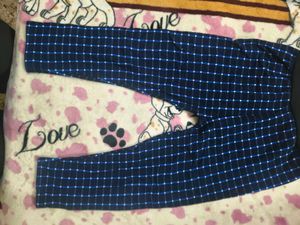 Blue warm fleece lower for 2-4 years kids