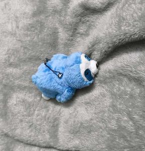 Blue Bear Plush Keychain