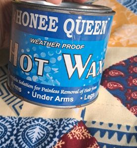Honee Queen Hot Wax With Spatula And Strips  Combo