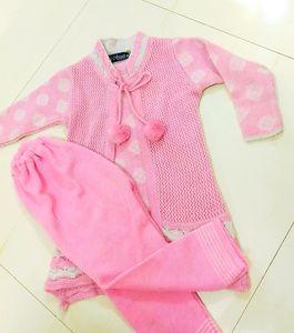 💗2-3yr Girls Shrug Style Sweater With Pant