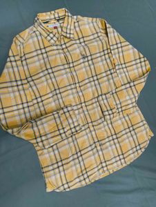 U.S. Polo Assn. Yellow Plaid Shirt