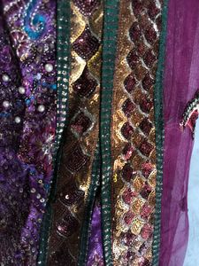 Embroidered ready to wear lehanga saree