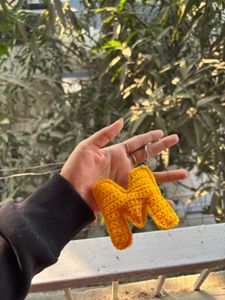 Alphabet Crochet Keychain
