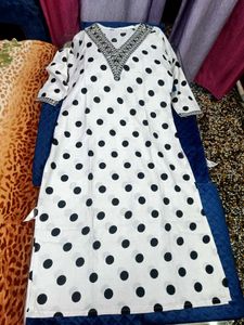 Polka Dot Kurta Set