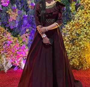 Elegant Maroon Dress