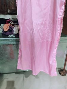 Pink Sleeveless kurta set