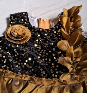 Embroidered Party Wear Frock for 2 to 3 Year Old