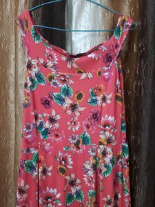 Floral Red Gown