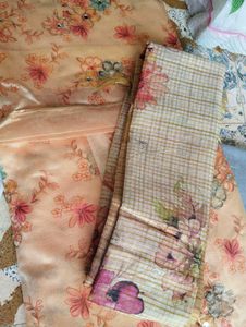 Cotton Silk Tissue Material Suit