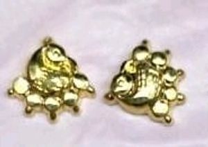 Peacock earrings one garam