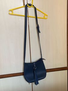 Lino Perros Navy Blue Sling Bag