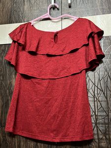 Boat Neck Cape Top