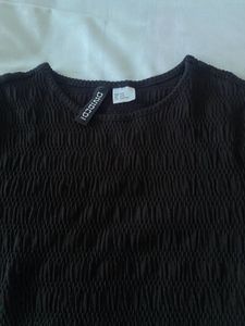 Black textured top
