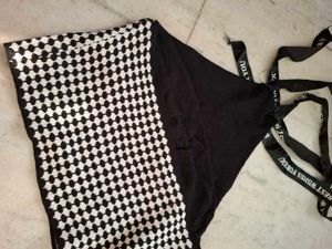Cute Black &amp; White Halter Neck Top