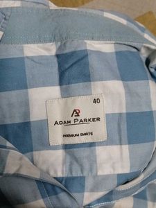 Blue &amp; White Checkered Shirt