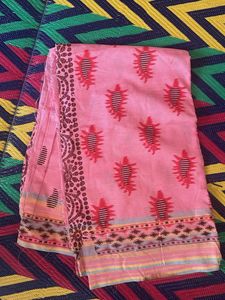 Pink Printed Saree