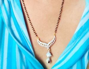 Elegant Diamond-Cut Mangalsutra