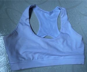 white Racerback Sports Bra – Size L