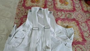 White Denim Overalls