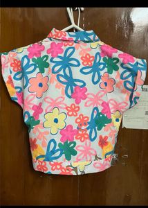 Crop Top And High Pant Set For Girl