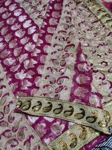 Beetroot Colour Saree